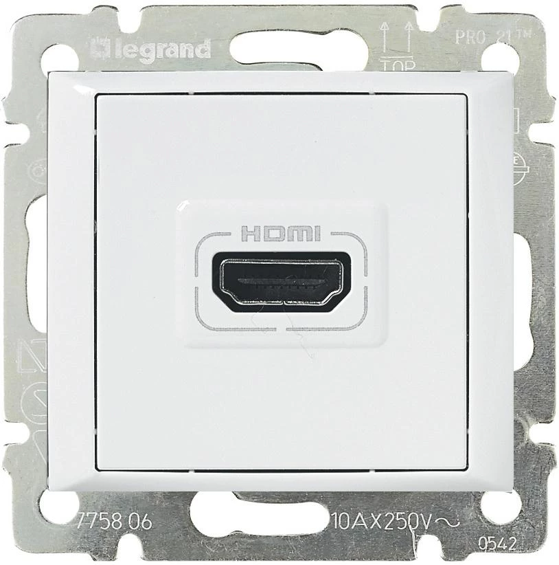  артикул 770085 название Розетка с разъемом HDMI , цвет Белый, Valena
